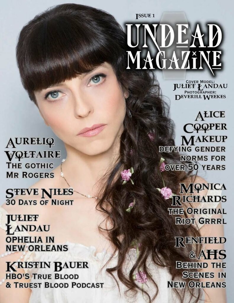 Juliet Landau lance son propre magazine dédié aux vampires : Undead Magazine